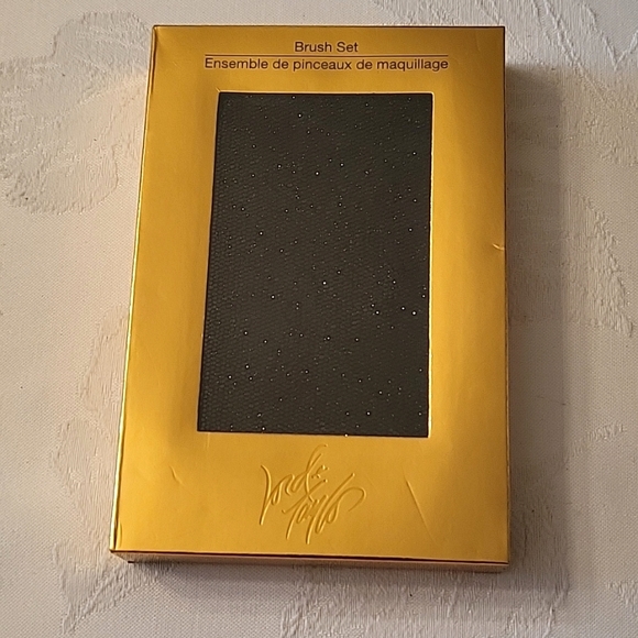 FLASH SALE! NEW Lord & Taylor 5-pc Makeup Brush Set, Black Sparkly Cosmetic Bag - Picture 9 of 9